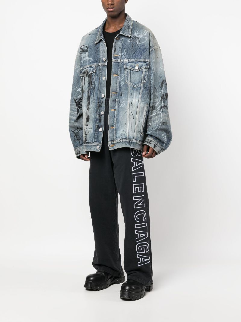 Black Logo-print Track Pants