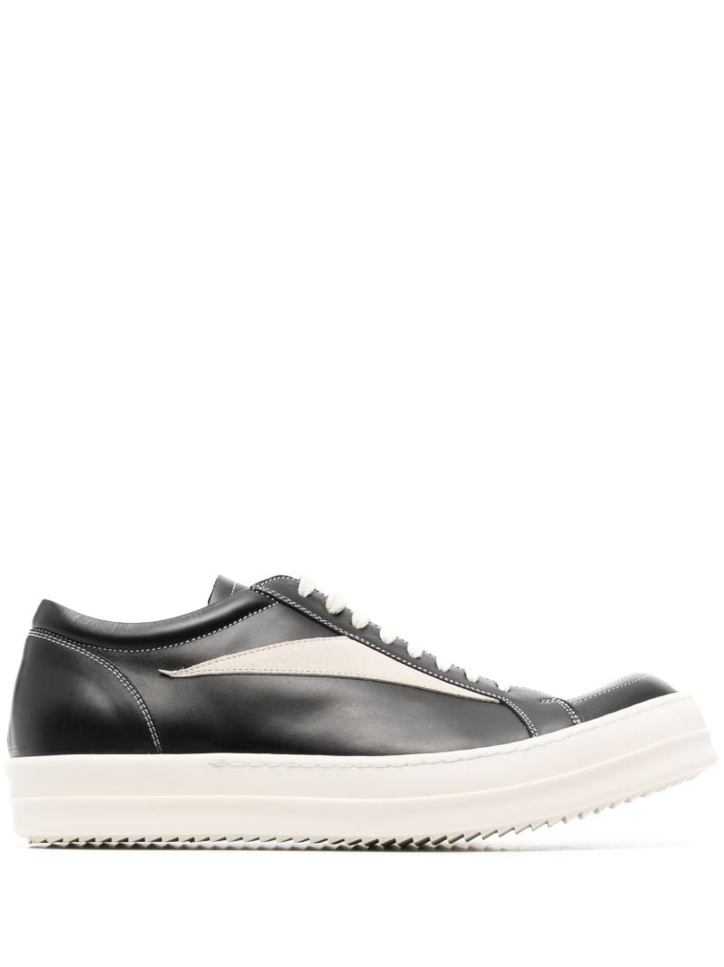 Black Vintage Leather Sneakers