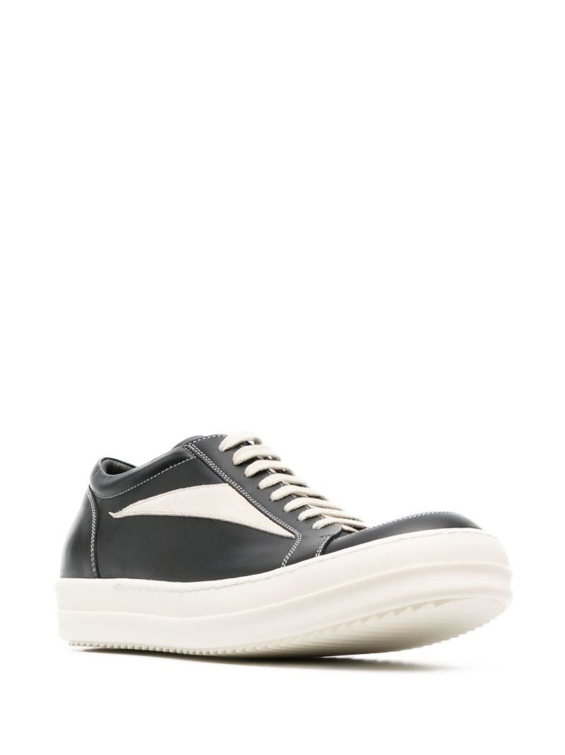 Black Vintage Leather Sneakers