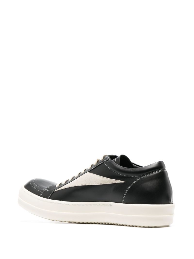 Black Vintage Leather Sneakers