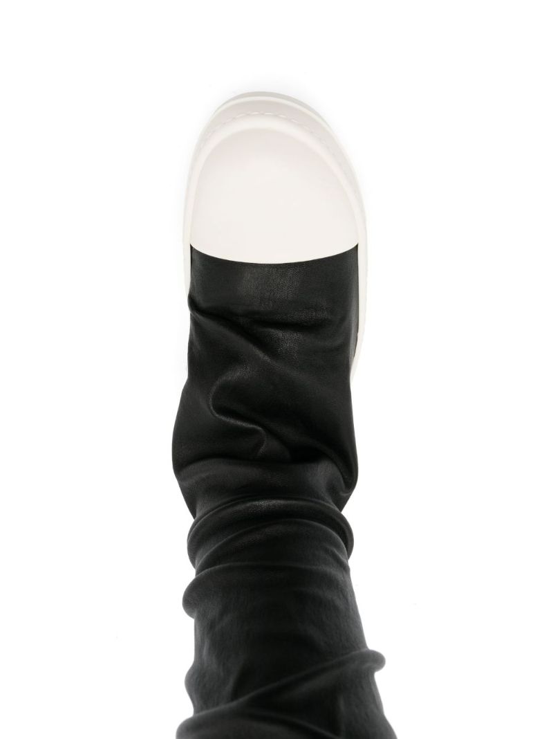 Black Stocking Over-the-kee Boots