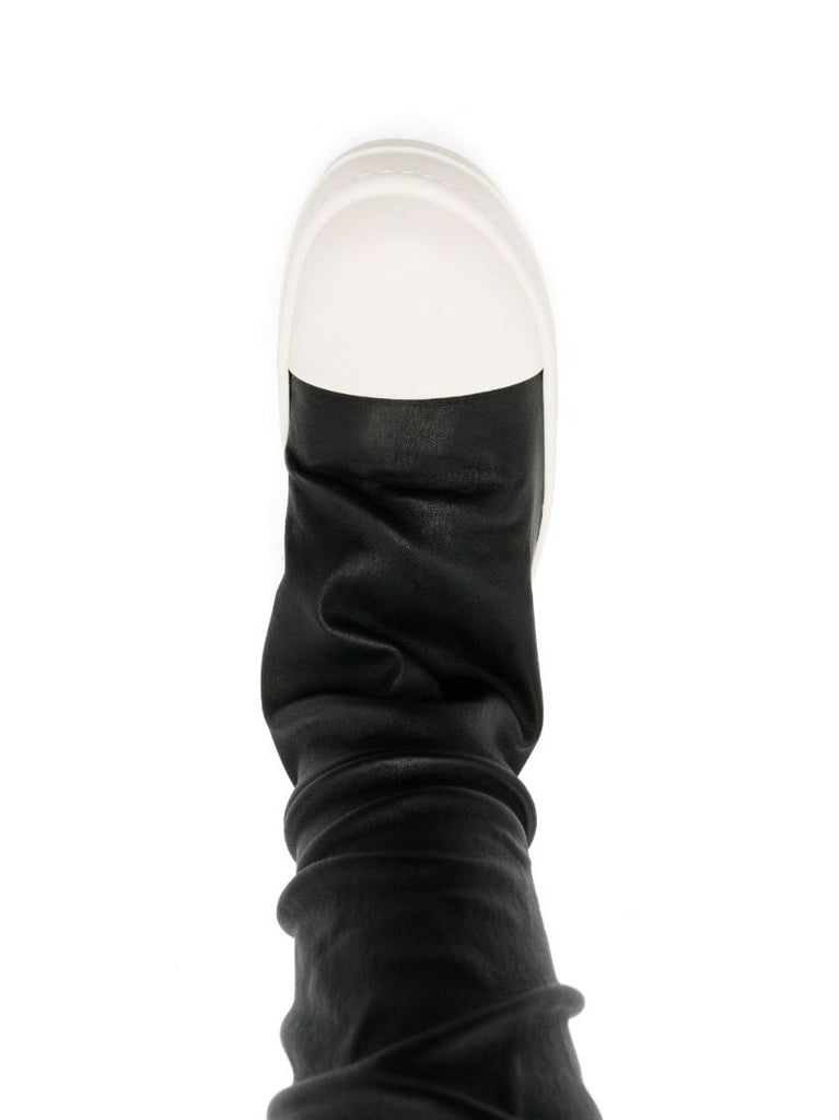Black Stocking Over-the-kee Boots