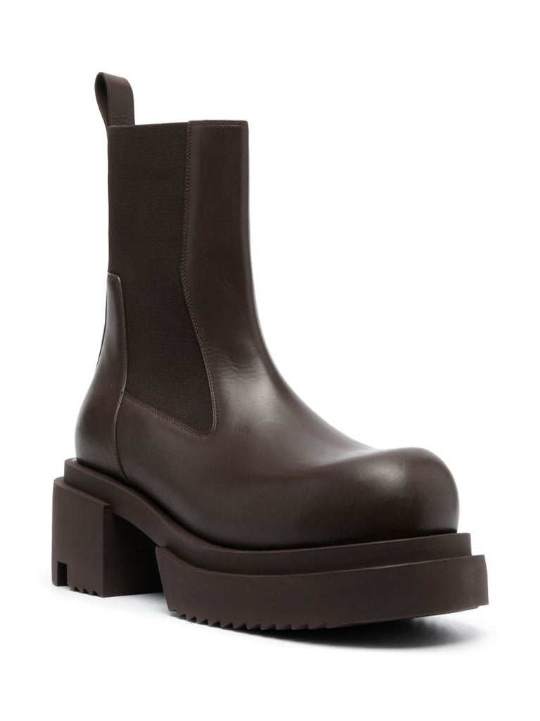 Brown Beatle Bogun 75 Leather Chelsea Boots