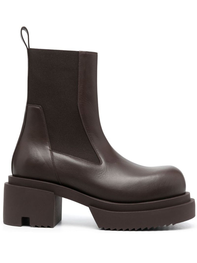Brown Beatle Bogun 75 Leather Chelsea Boots