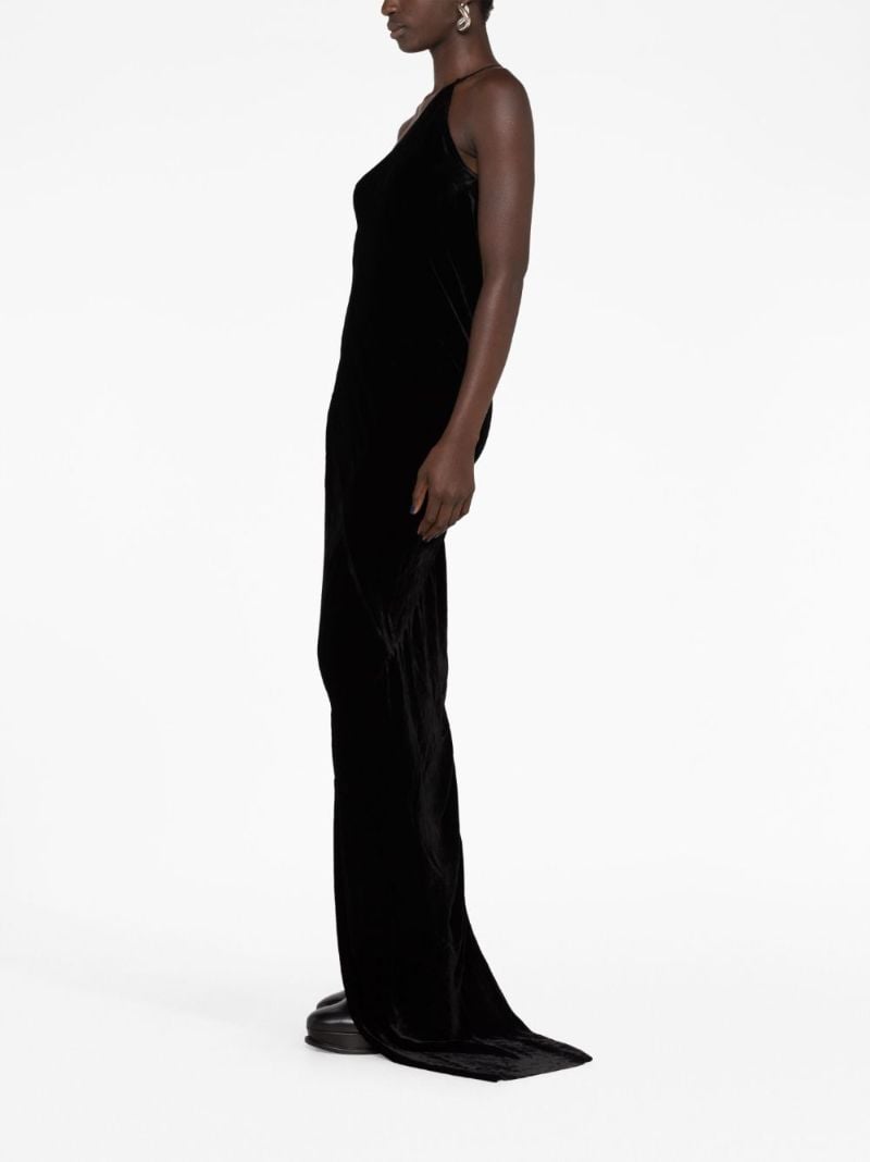 Black Taco One-shoulder Gown