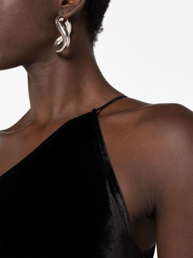 Black Taco One-shoulder Gown