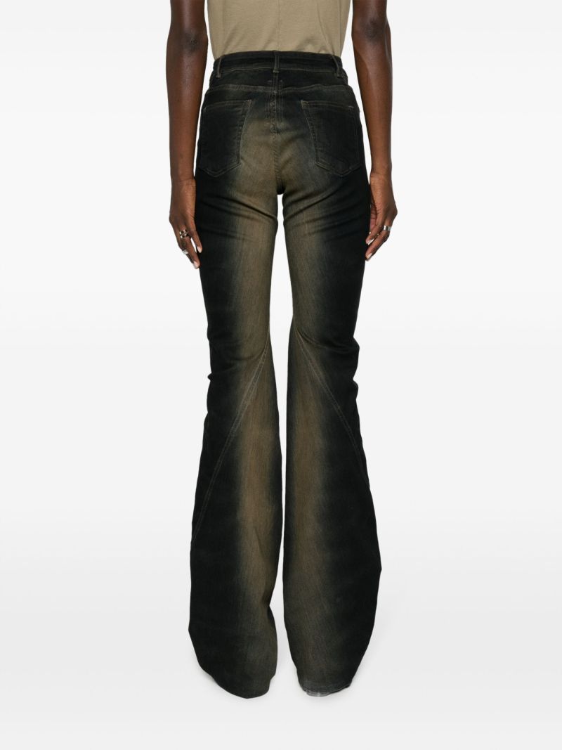 Blue Luxor Mud-wash Bootcut Jeans