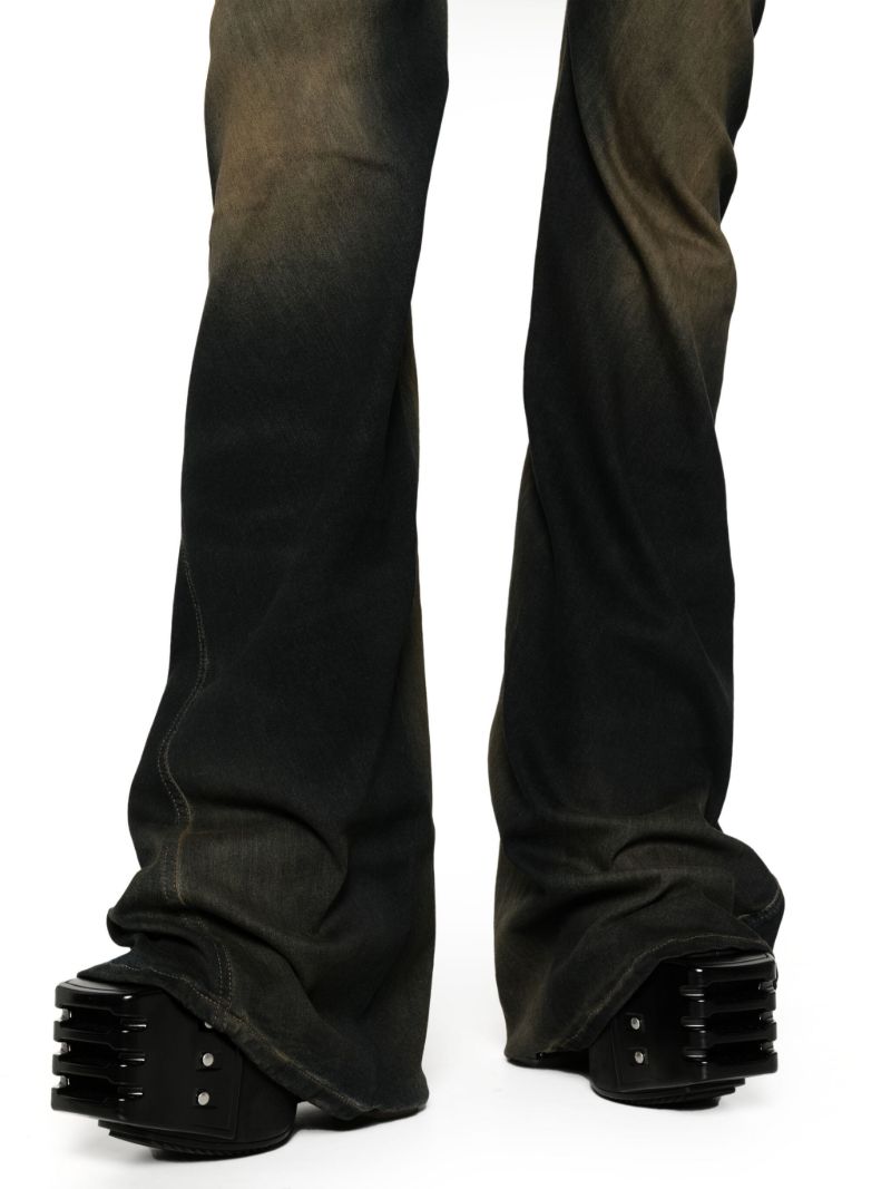 Blue Luxor Mud-wash Bootcut Jeans
