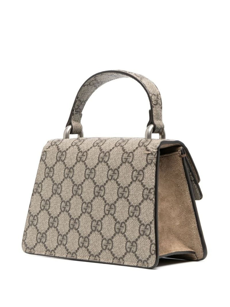 Neutral Dionysus Mini Gg Supreme Top Handle Bag