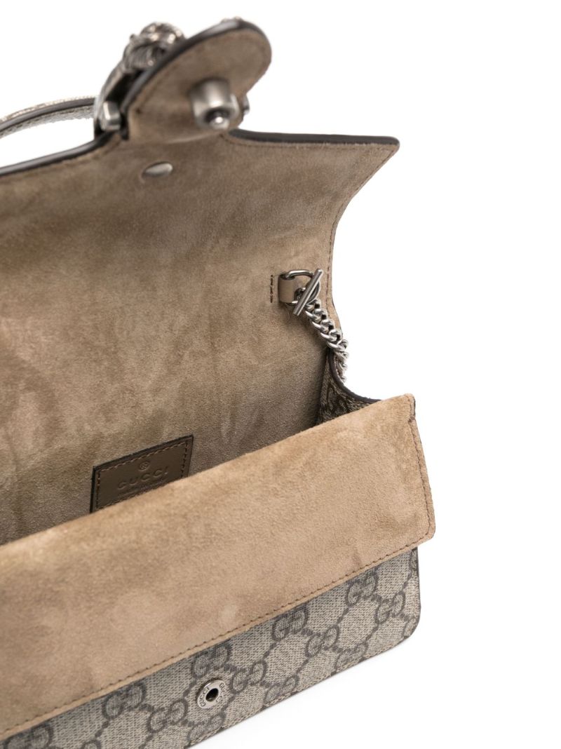 Neutral Dionysus Mini Gg Supreme Top Handle Bag