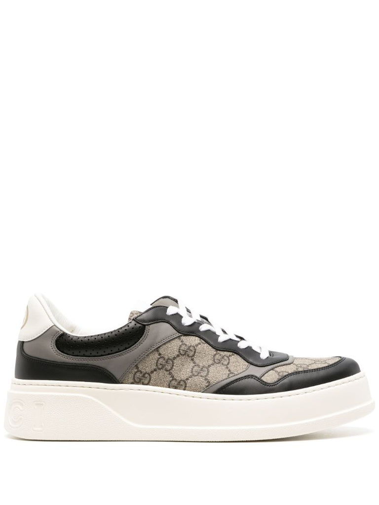 Black Gg Panelled Sneakers