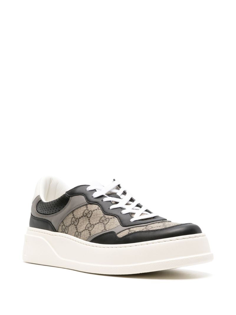 Black Gg Panelled Sneakers