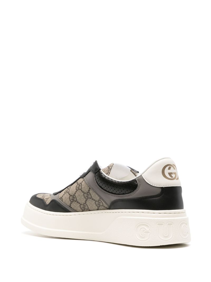 Black Gg Panelled Sneakers