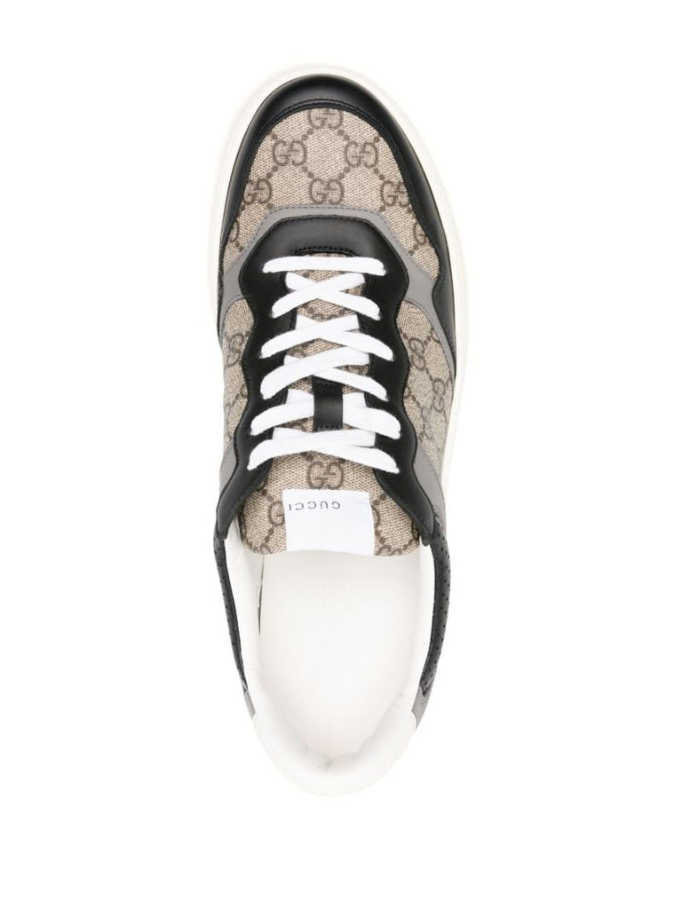 Black Gg Panelled Sneakers