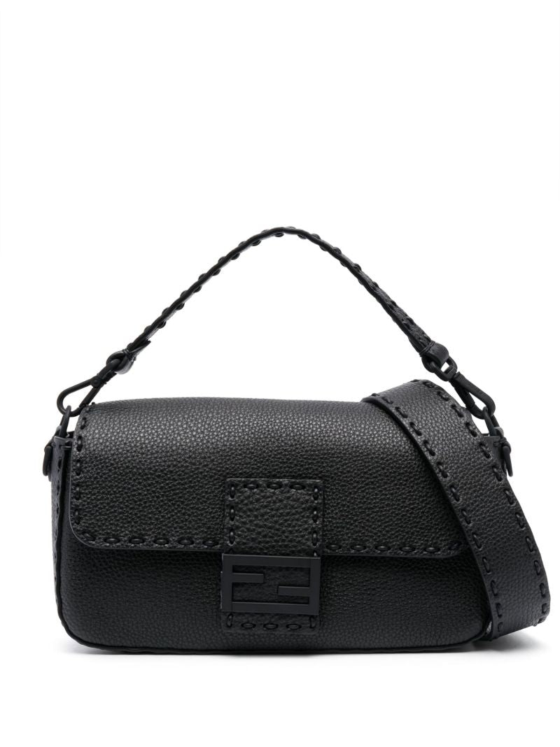 Black Selleria Leather Shoulder Bag
