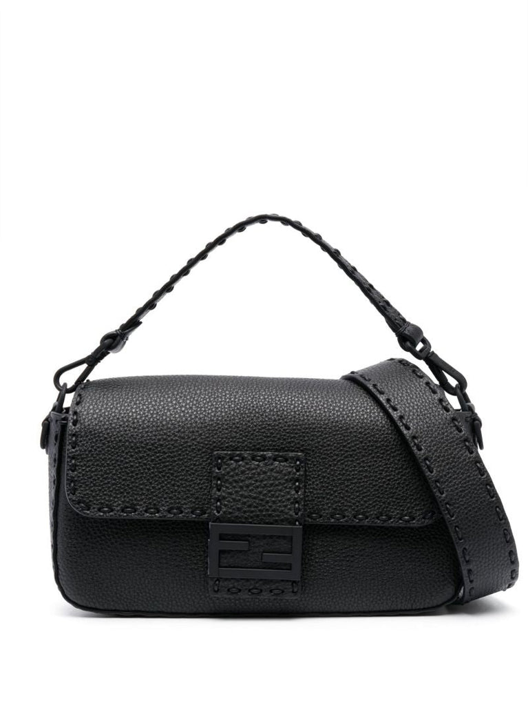 Black Selleria Leather Shoulder Bag