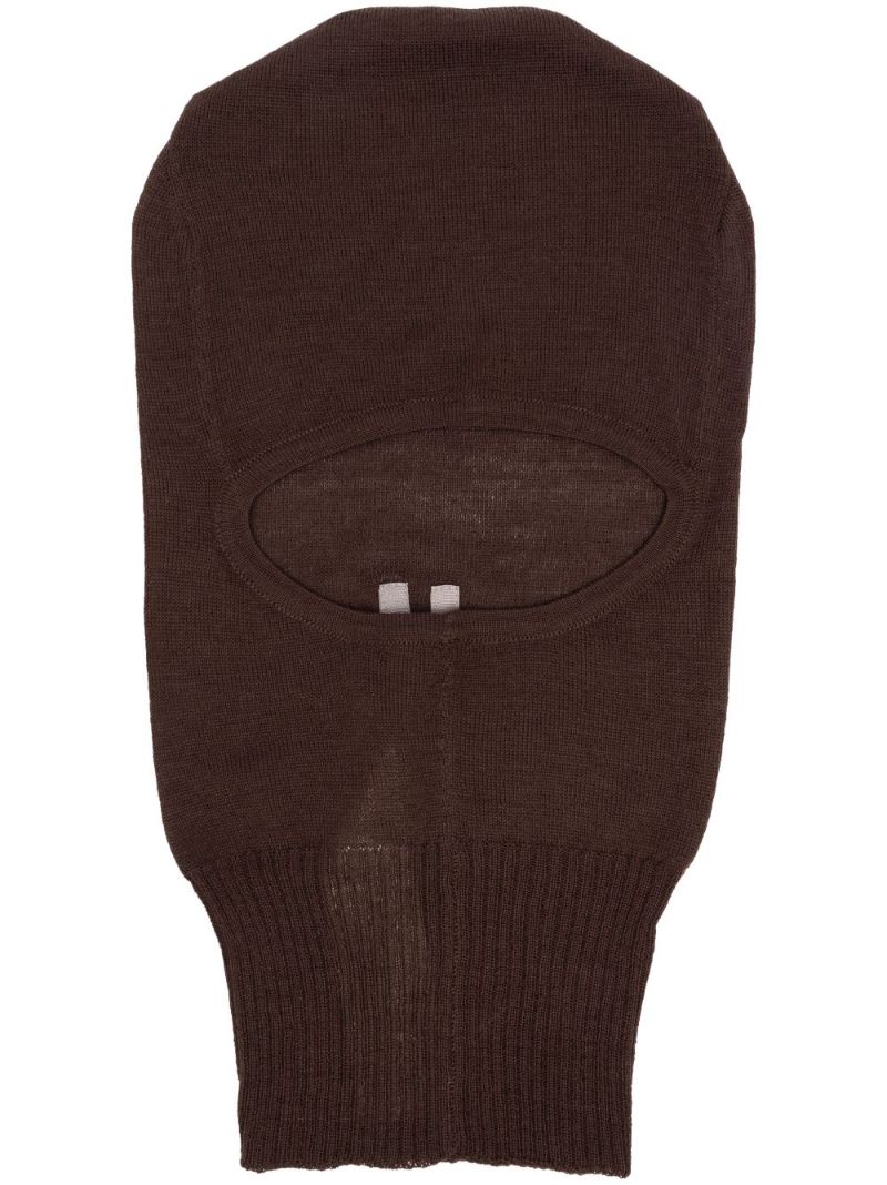 Brown Virgin Wool Balaclava