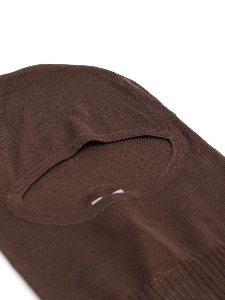Brown Virgin Wool Balaclava
