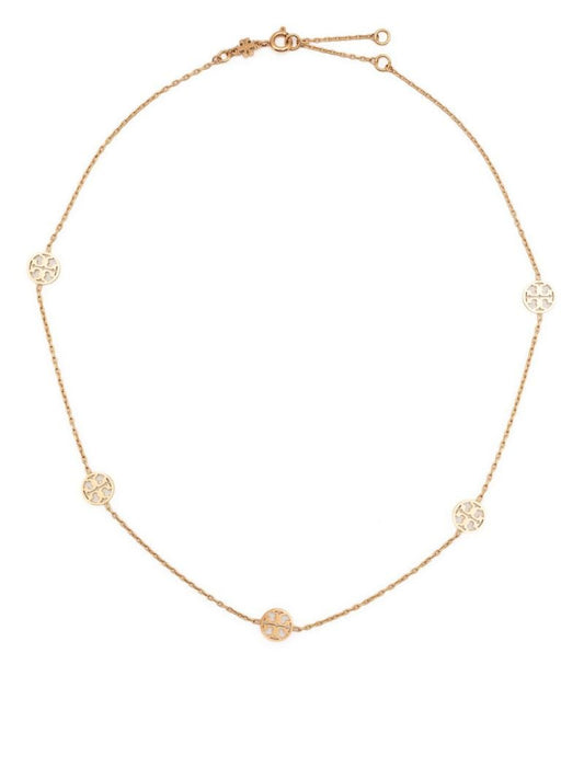 Gold-tone Miller PavÃ_x0083_Â© Chain Necklace