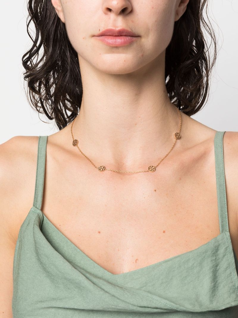 Gold-tone Miller PavÃ_x0083_Â© Chain Necklace