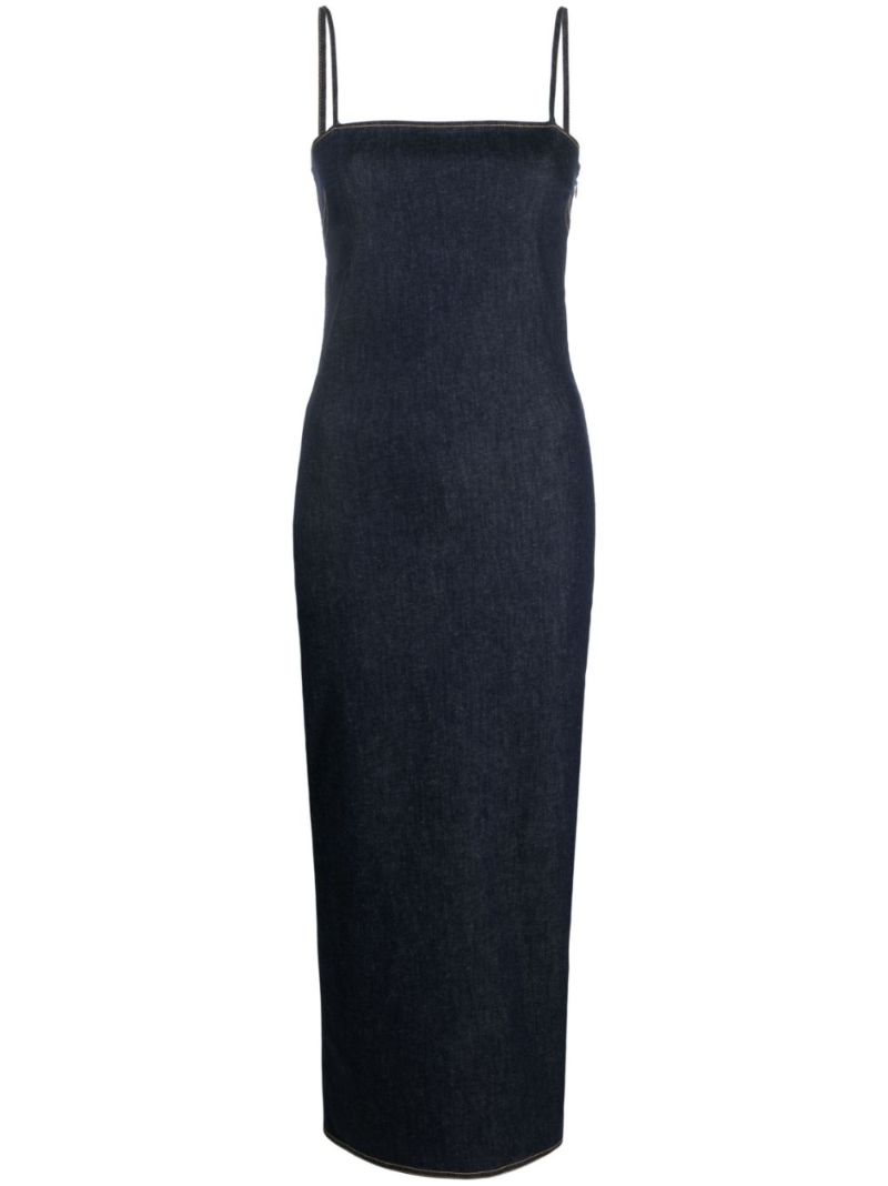 Blue Denim Tube Dress