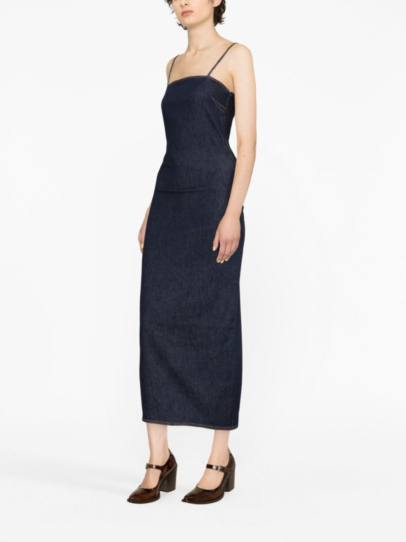 Blue Denim Tube Dress