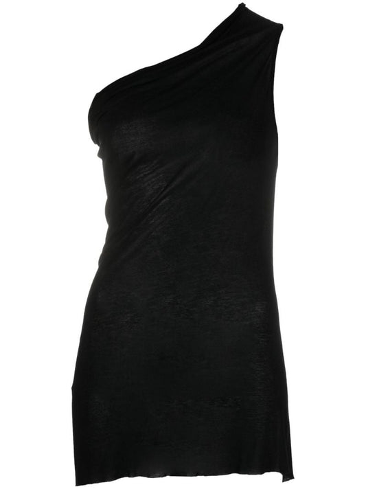 Blue One Shoulder Long Length Top