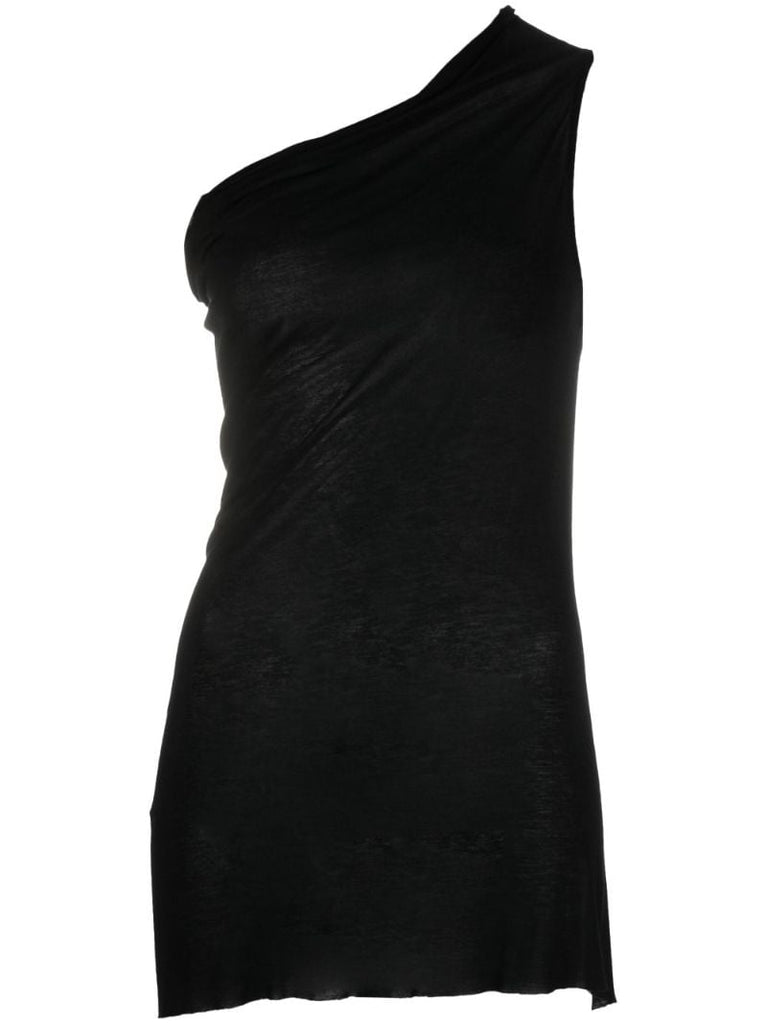 Blue One Shoulder Long Length Top