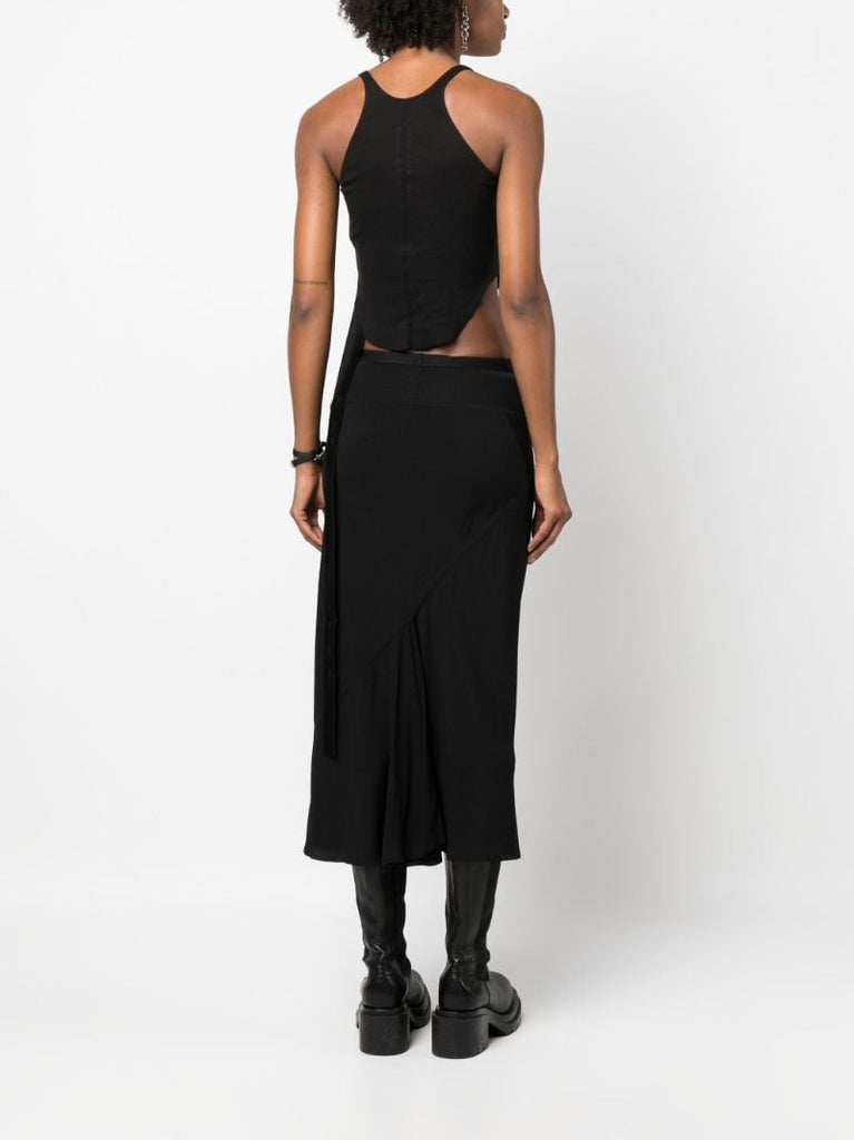Black Cropped Tank Top