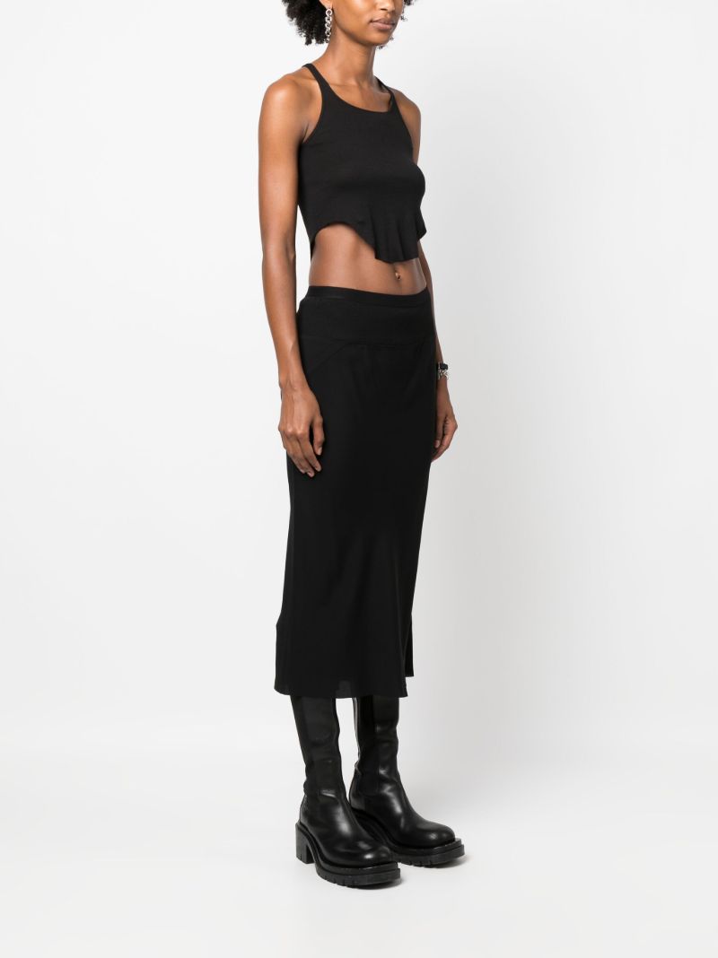 Black Cropped Tank Top