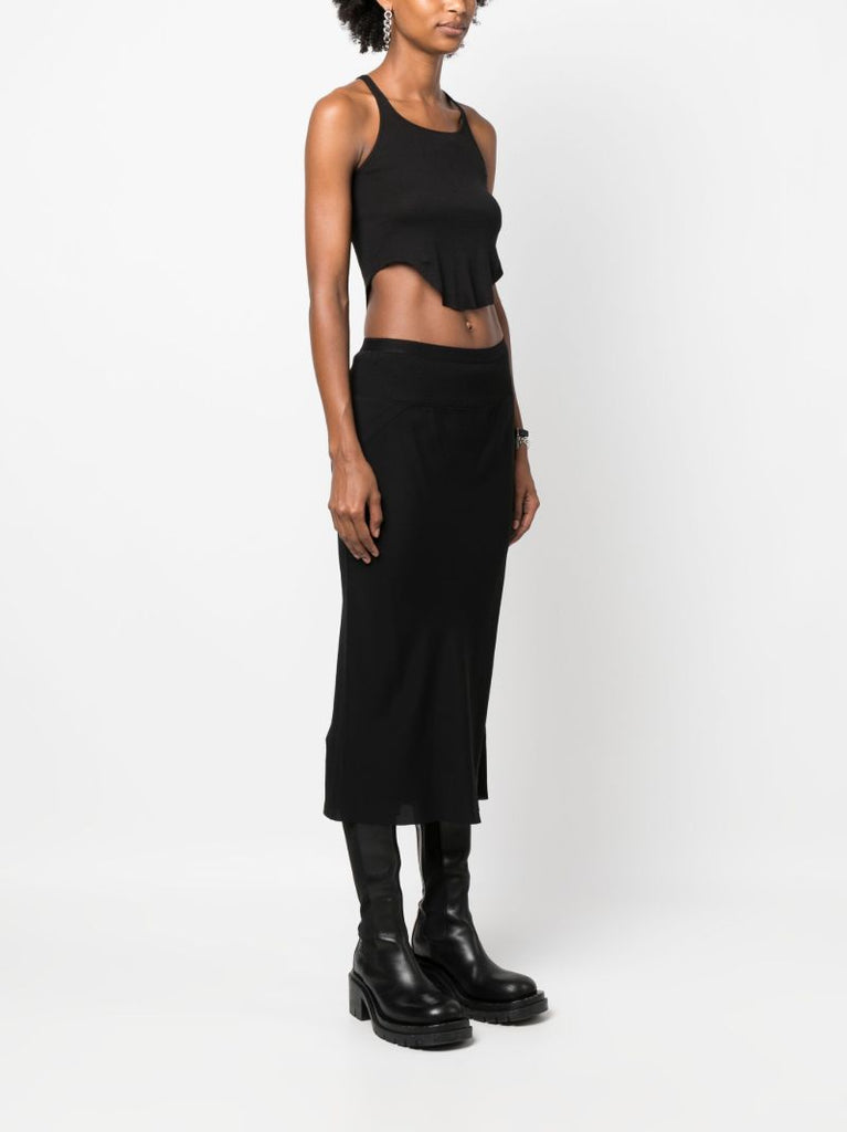 Black Cropped Tank Top