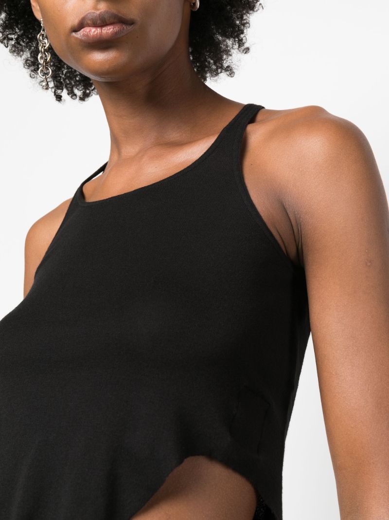 Black Cropped Tank Top