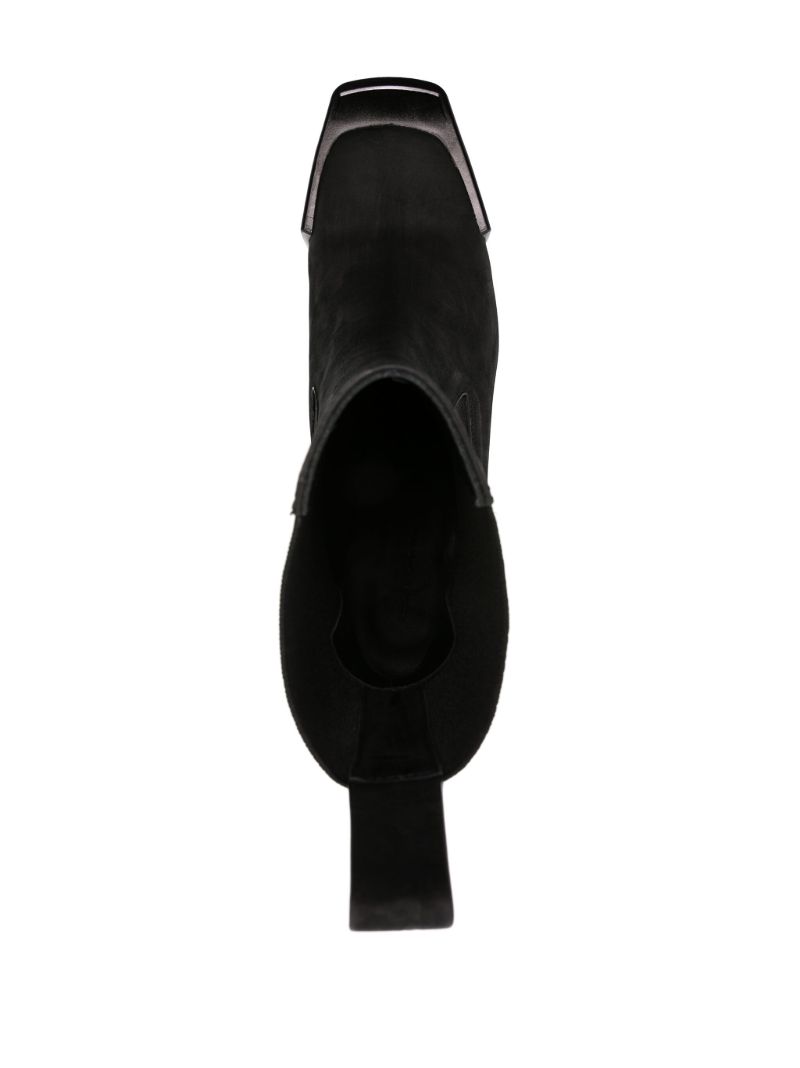 Black Grilled 120 Leather Boots