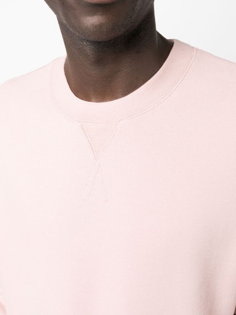 Pink Loopback Cotton Sweatshirt