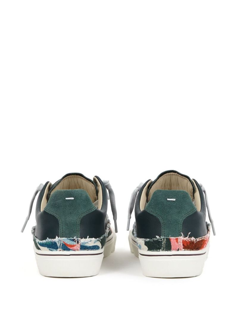Multicolour Panelled Low-top Sneakers