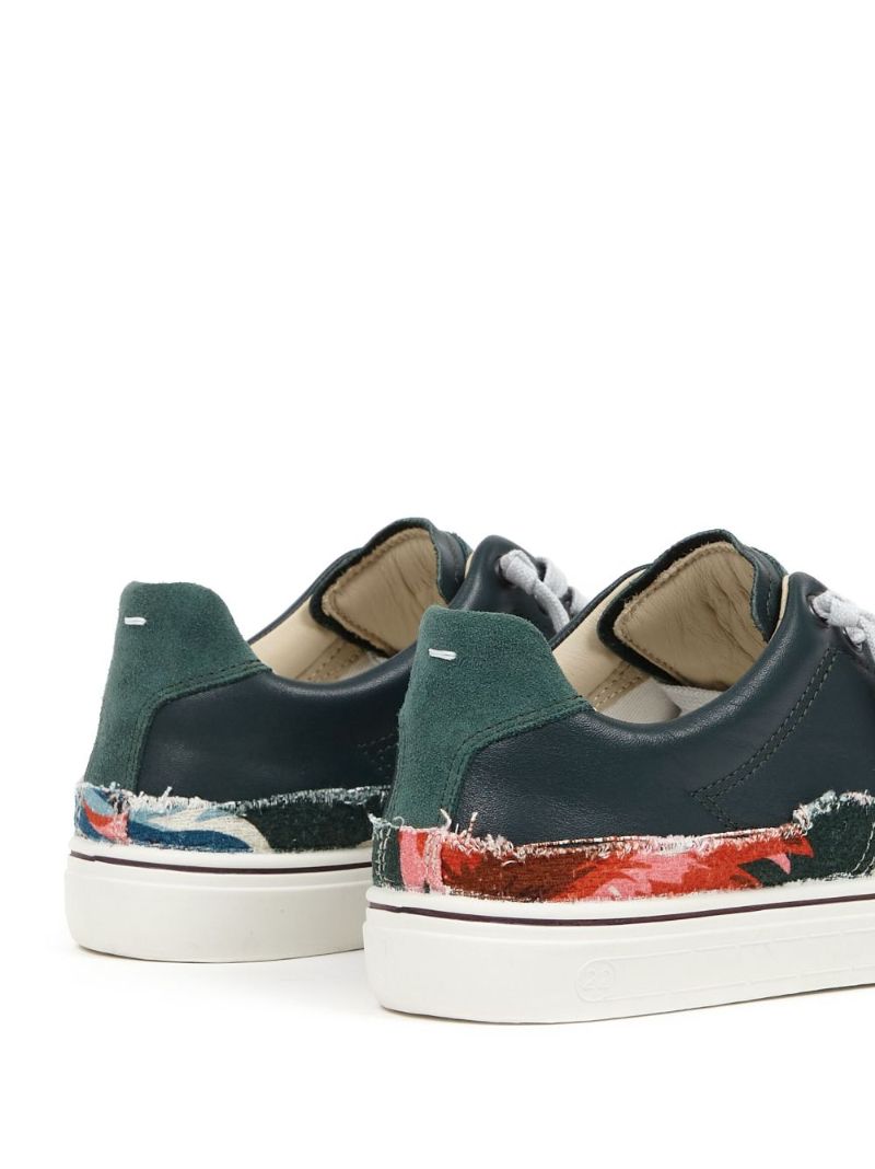 Multicolour Panelled Low-top Sneakers