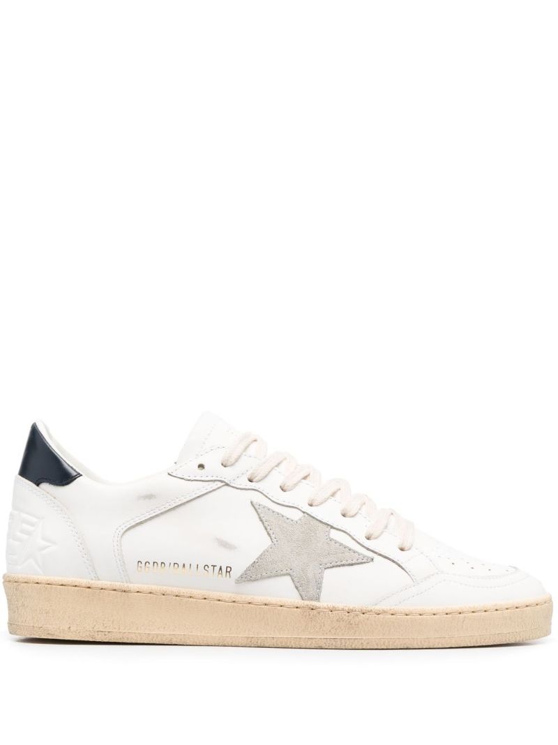 White Ball Star Leather Sneakers