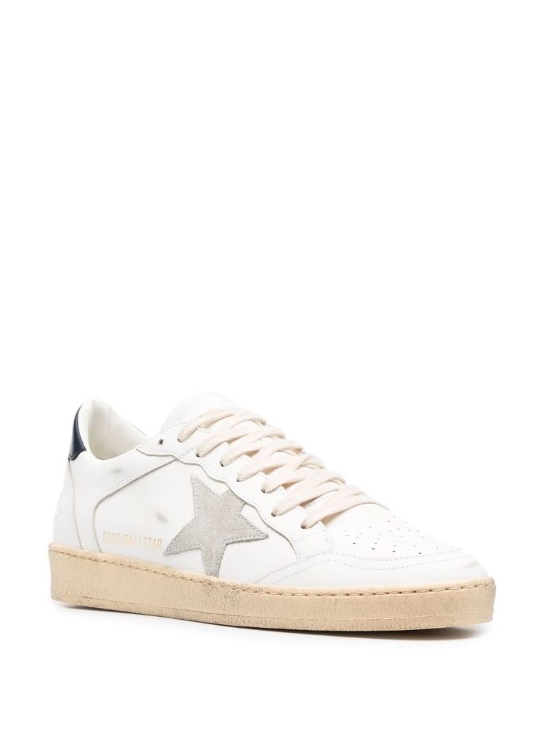 White Ball Star Leather Sneakers