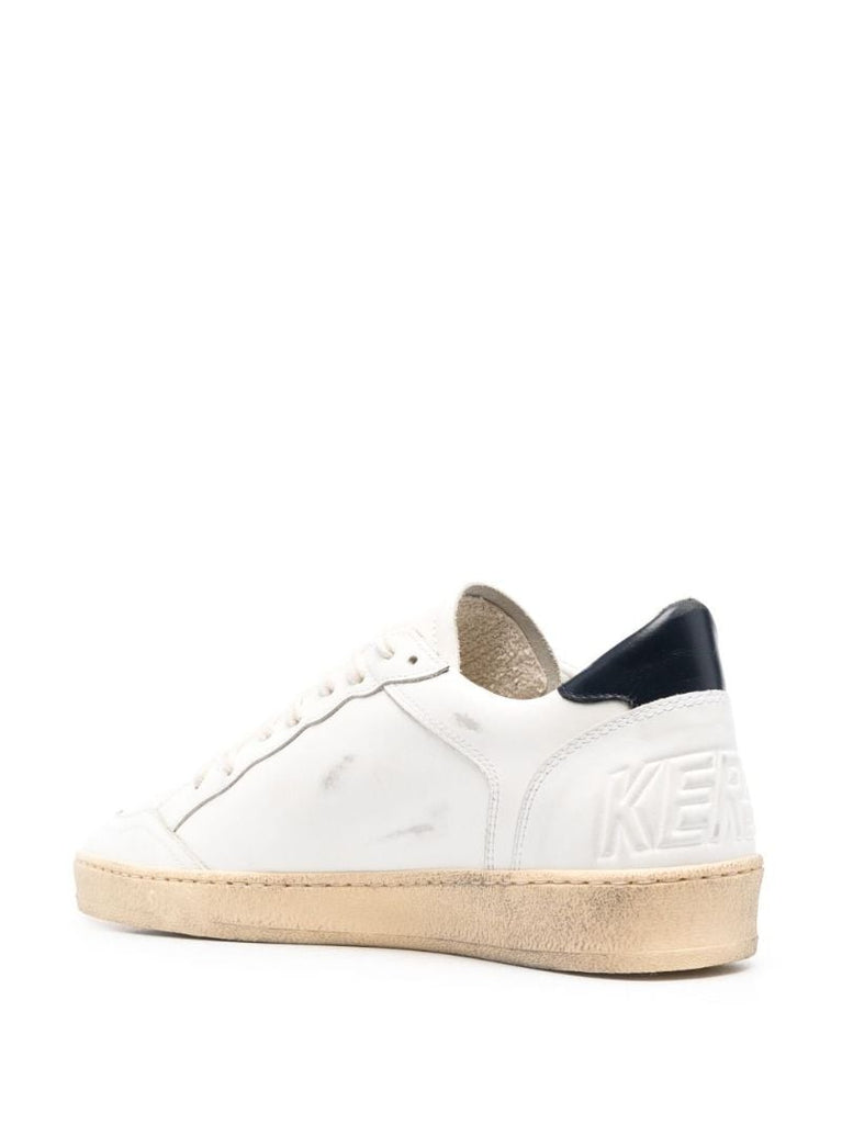 White Ball Star Leather Sneakers