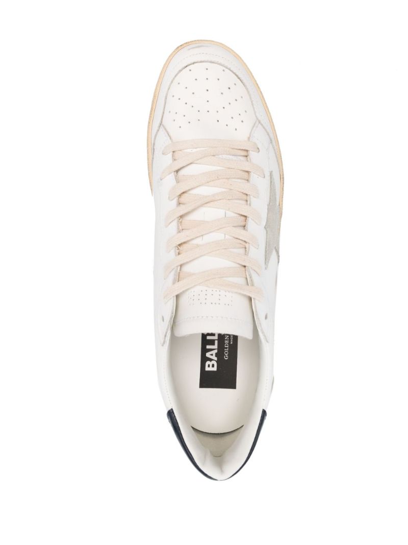 White Ball Star Leather Sneakers
