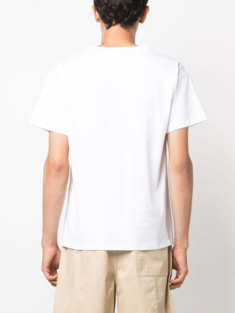 White Logo-print Organic Cotton T-shirt