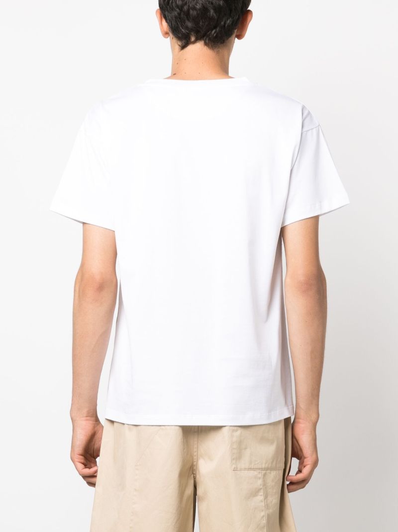 White Logo-print Organic Cotton T-shirt