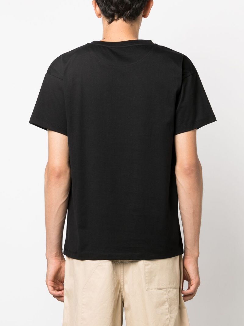 Black Logo-print Cotton T-shirt