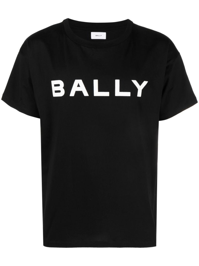 Black Logo-print Cotton T-shirt