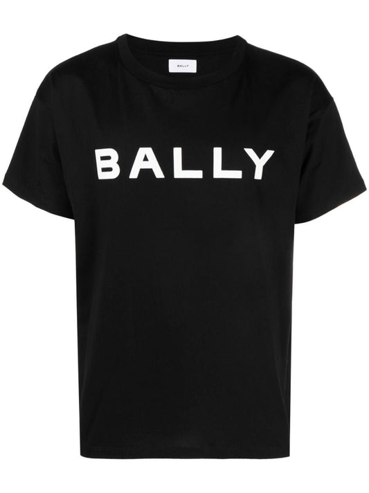 Black Logo-print Cotton T-shirt