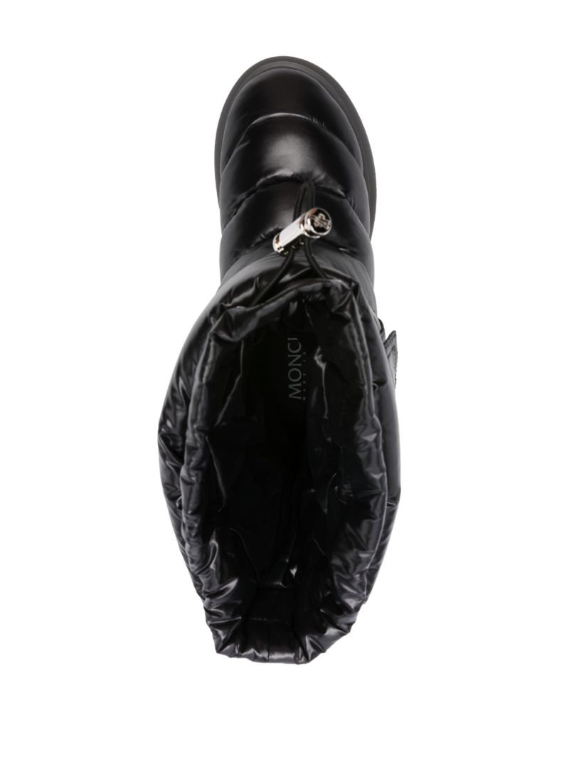 Black Gaia Quilted Snow Boots