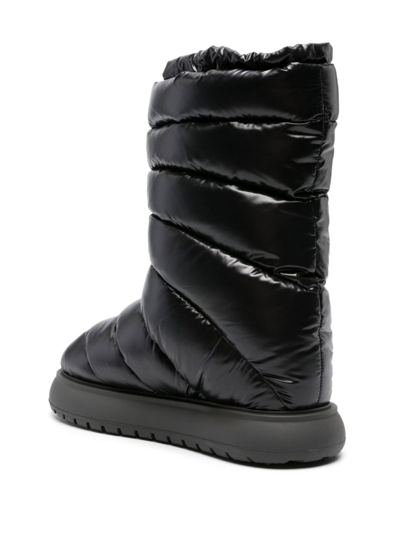 Black Gaia Quilted Snow Boots