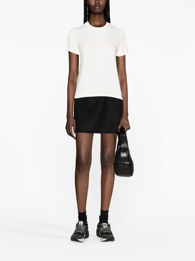 Black Wool Mini Skirt