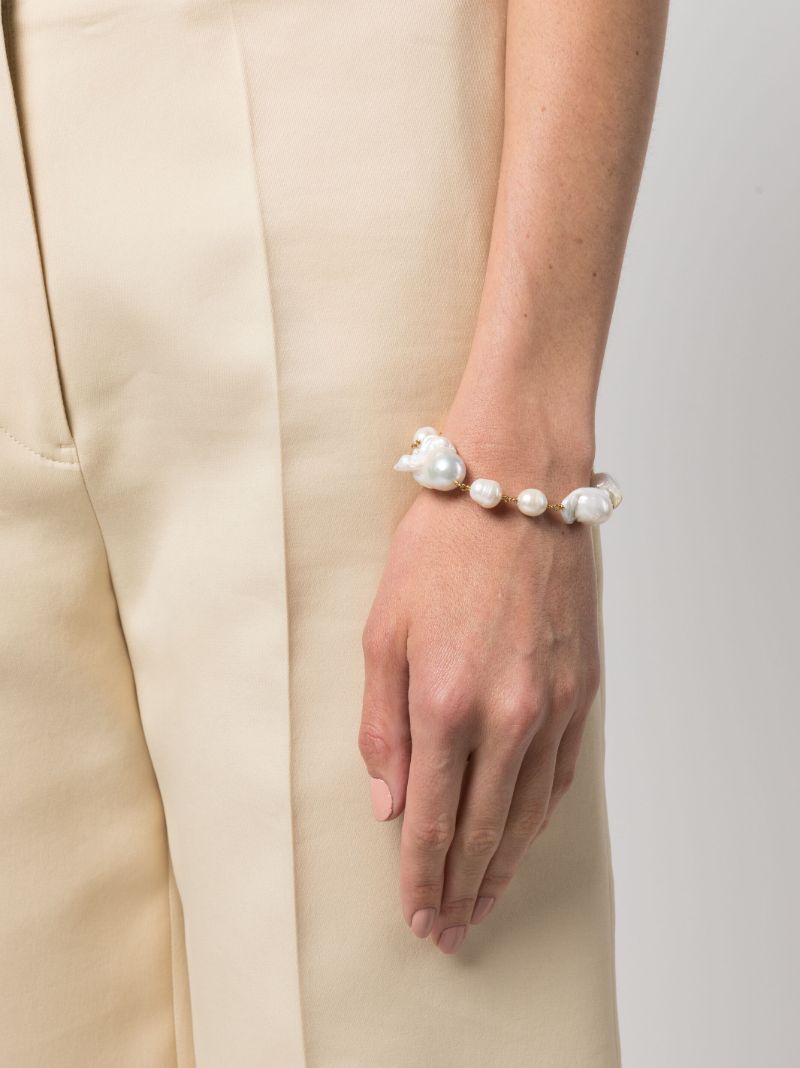 Gold-tone Pearl Bracelet