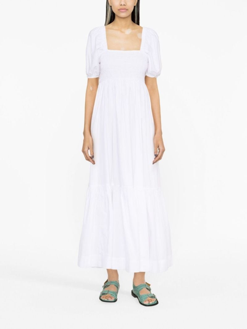 Puff-sleeve Organic Cotton Dress